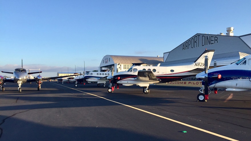 The King Air Gathering, held September 26 to 29, drew more than 40 King Air aircraft and more than 100 owners and guests to Fredericksburg, Texas. Photo by Thomas B. Haines.