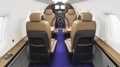 Customers can choose from six different interiors. Photo courtesy of Pilatus Aircraft.