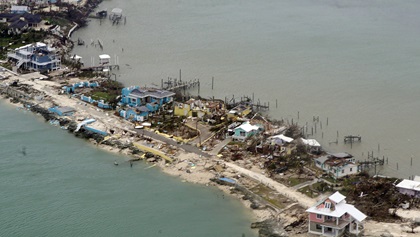 Extensive damage in the Bahamas was documented Sept. 3 by a U.S. Coast Guard crew from Elizabeth City, North Carolina. U.S. Coast Guard photo by Petty Officer 2nd Class Adam Stanton.