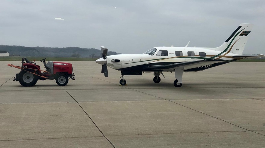 Getting this Piper Meridian from the United Kingdom to Missouri required a few extra steps during the global pandemic. Photo courtesy of Shepherd Aero. 