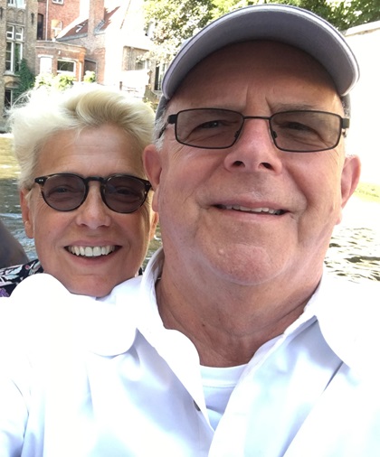 Tom and Sylvia Horne in Bruges, Belgium. Photo courtesy of Tom Horne.