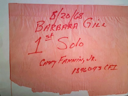 Barbara Gill still displays a memento from her solo in her room. Photo courtesy of Erin Koelling.