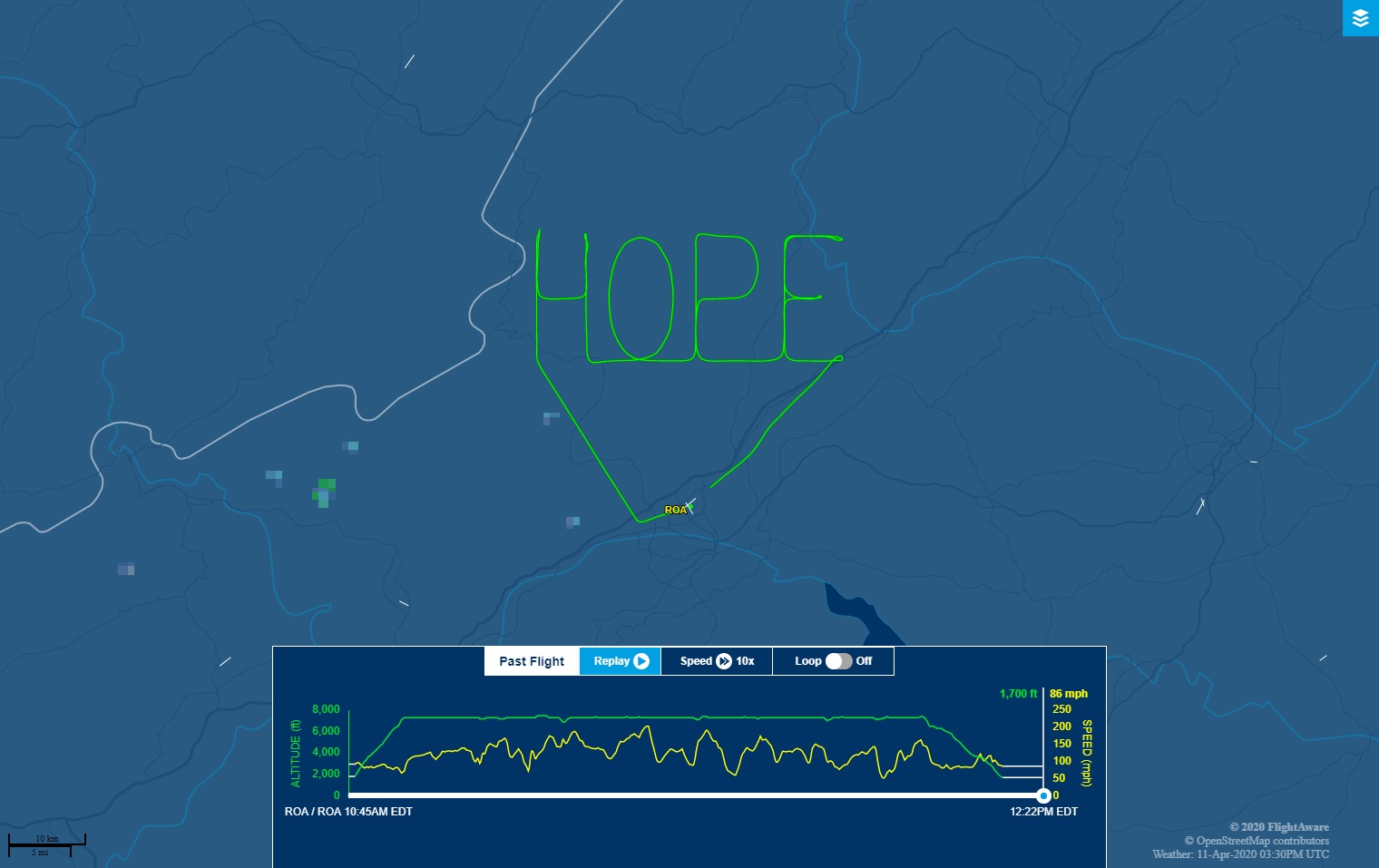 Hopeful flights to nowhere