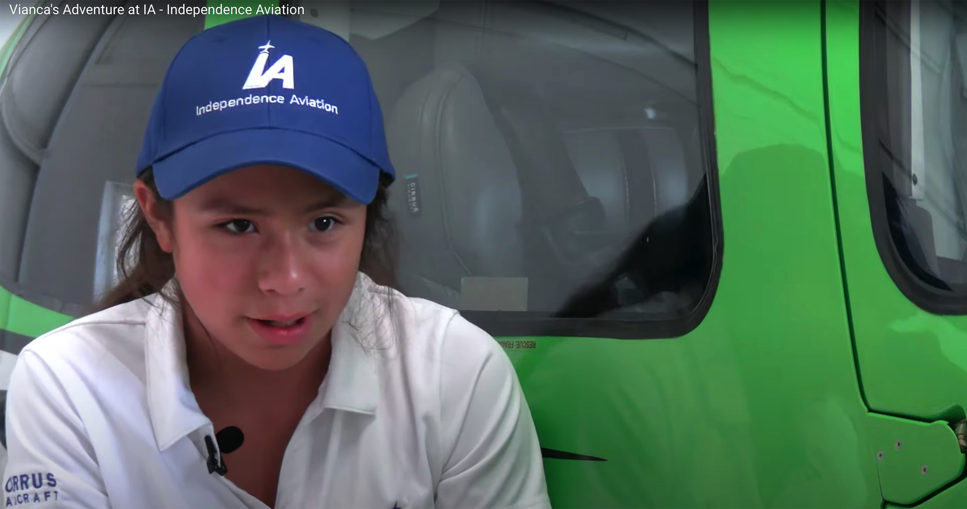 Vianca Marez, 12, who was born blind, flew a Cirrus SR20 with coaching and backup from Independence Aviation LLC founder and CFI Bob Stedman in Denver. Image courtesy of Angel Andres Rosado, Independence Aviation LLC.