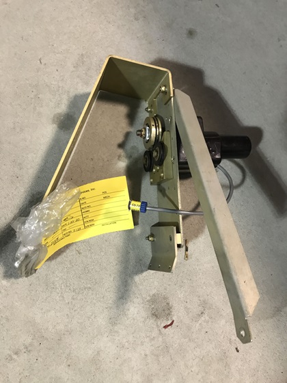 This used autopilot trim servo from Kubick Aviation Services came with tags showing its traceability and testing prior to removal. Photo courtesy of Jeff Simon.