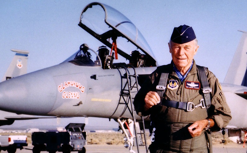 Record-setting test pilot Charles E. 'Chuck' Yeager was 97 when he died December 7 in California. Photo courtesy of the U.S. Air Force.