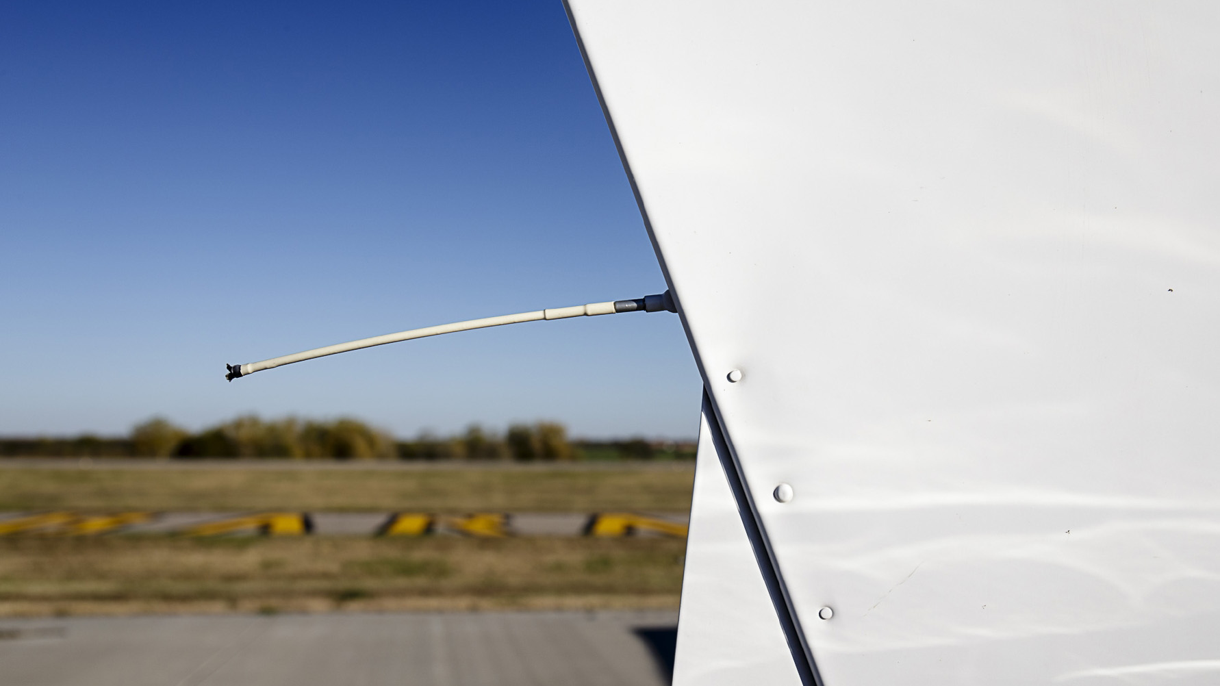 Static wicks like this one dissipate static electricity that builds up during flight. Photo by Mike Fizer.