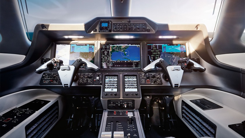 Embraer Executive Jets announced several upgrades to the Phenom 100EV's Garmin G3000 Prodigy Touch avionics suite. Photo courtesy of Embraer.