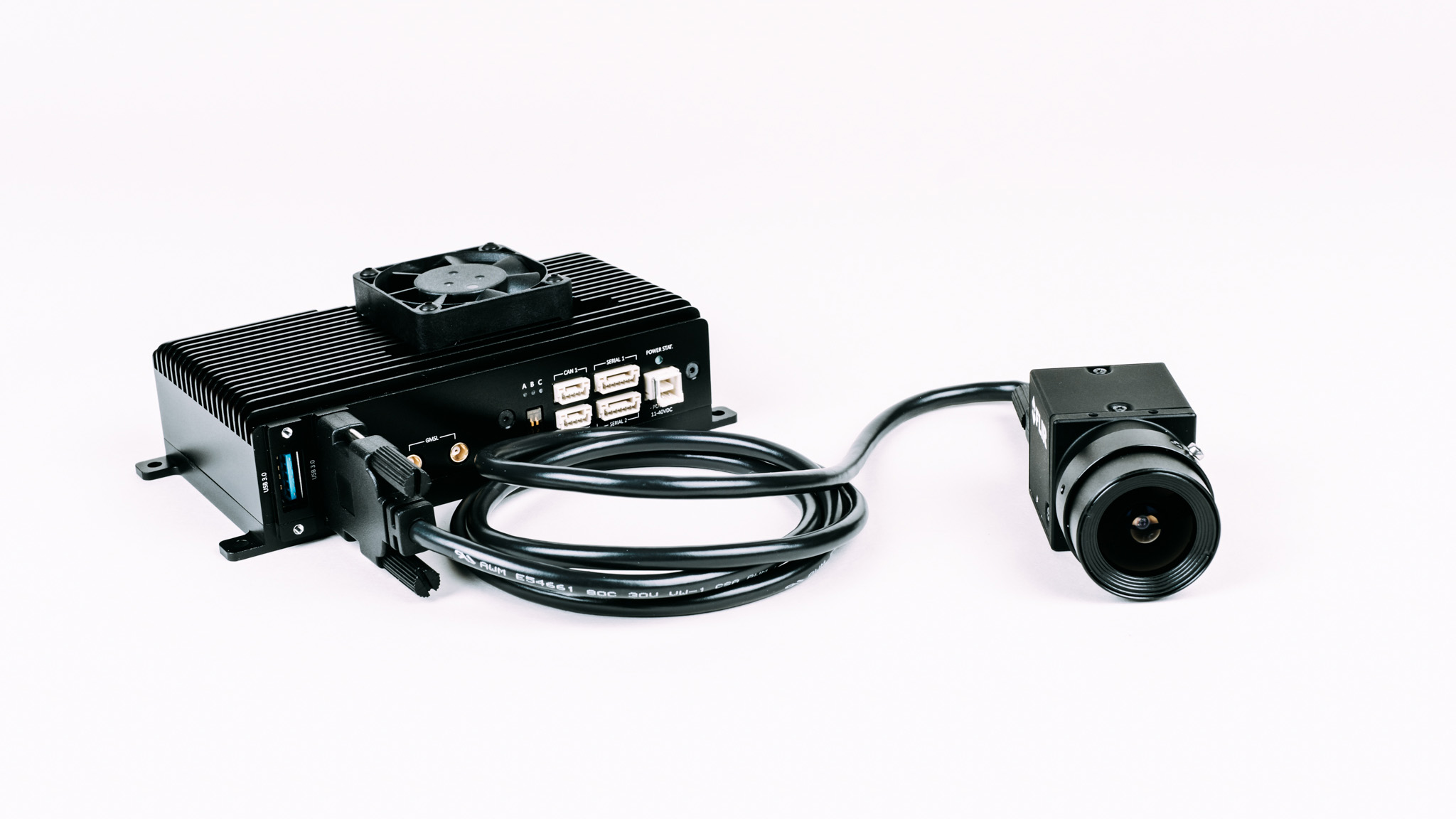 The basic components of Casia, a camera and a computer, can be configured based on operational requirements with additional cameras to create 360-degree situational awareness. Photo courtesy of Iris Automation. 