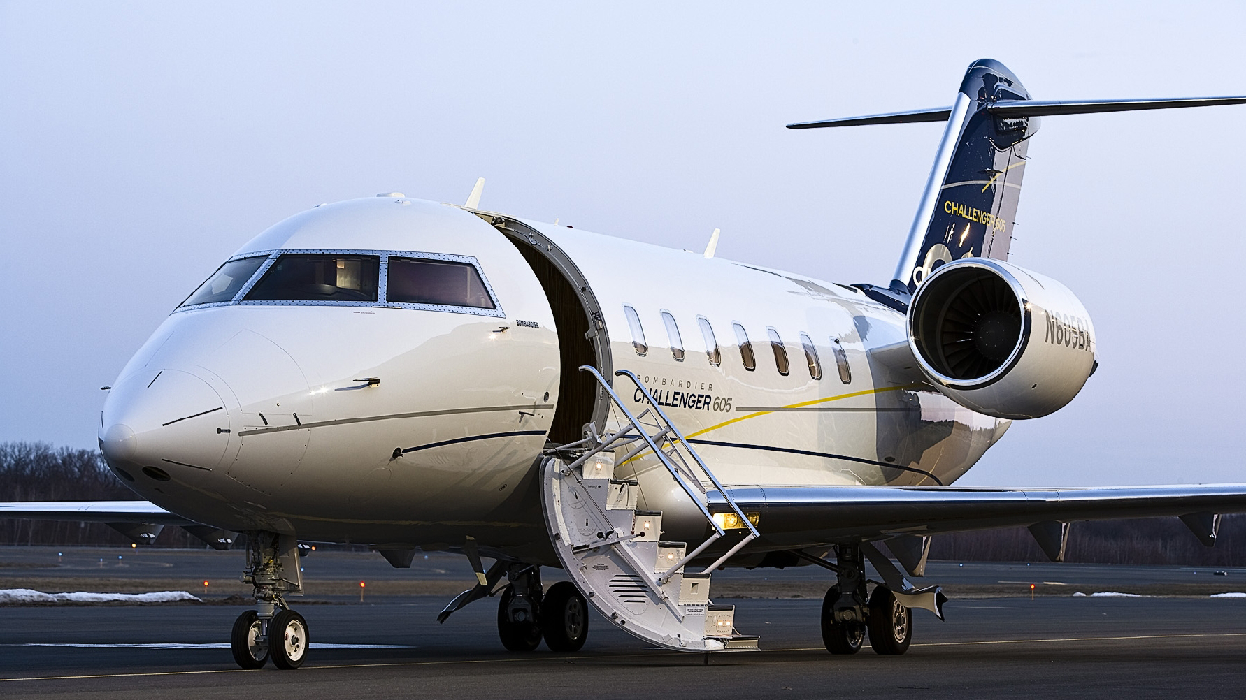 The Challenger line of midsize jets is a mainstay of the Bombardier bizjet product family. Photo by Mike Fizer.
