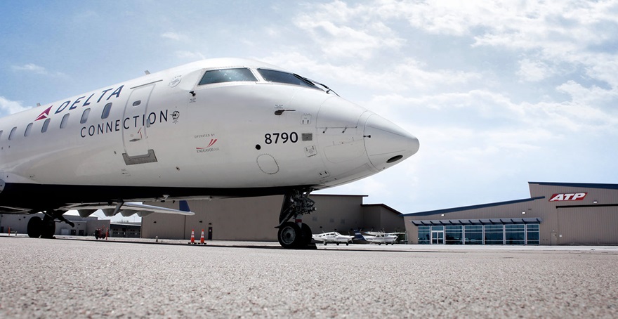 ATP Flight School and Endeavor Air, a wholly owned Delta regional air carrier, announced a partnership for a defined career path to a Delta flight deck. Photo courtesy of ATP and Endeavor Air.