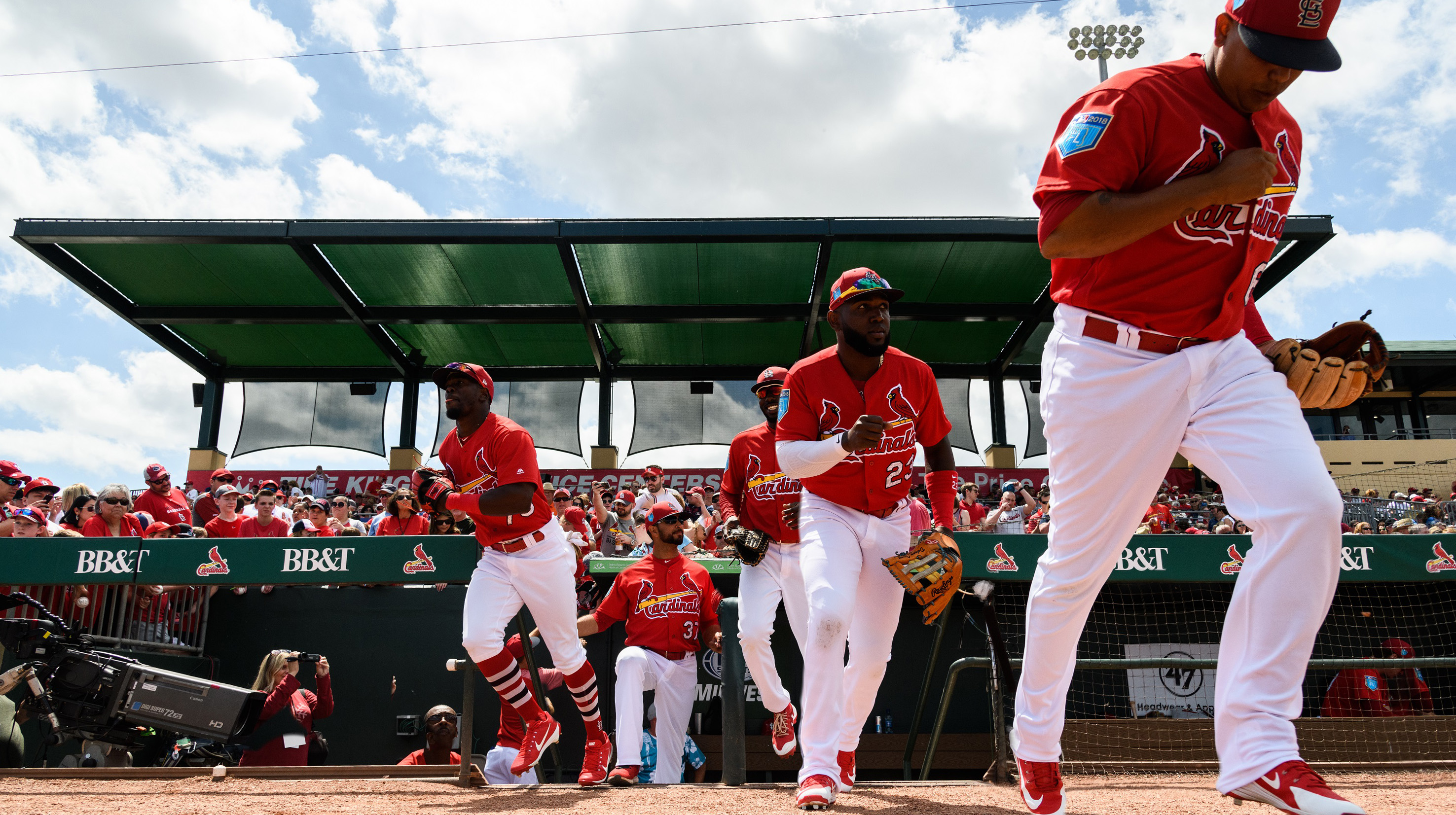 The St. Louis Cardinals draw some of the best crowds to spring training games; they first held their spring training in Florida in 1914. Today they play at Roger Dean Chevrolet Stadium in Jupiter. Photo courtesy of St. Louis Cardinals.