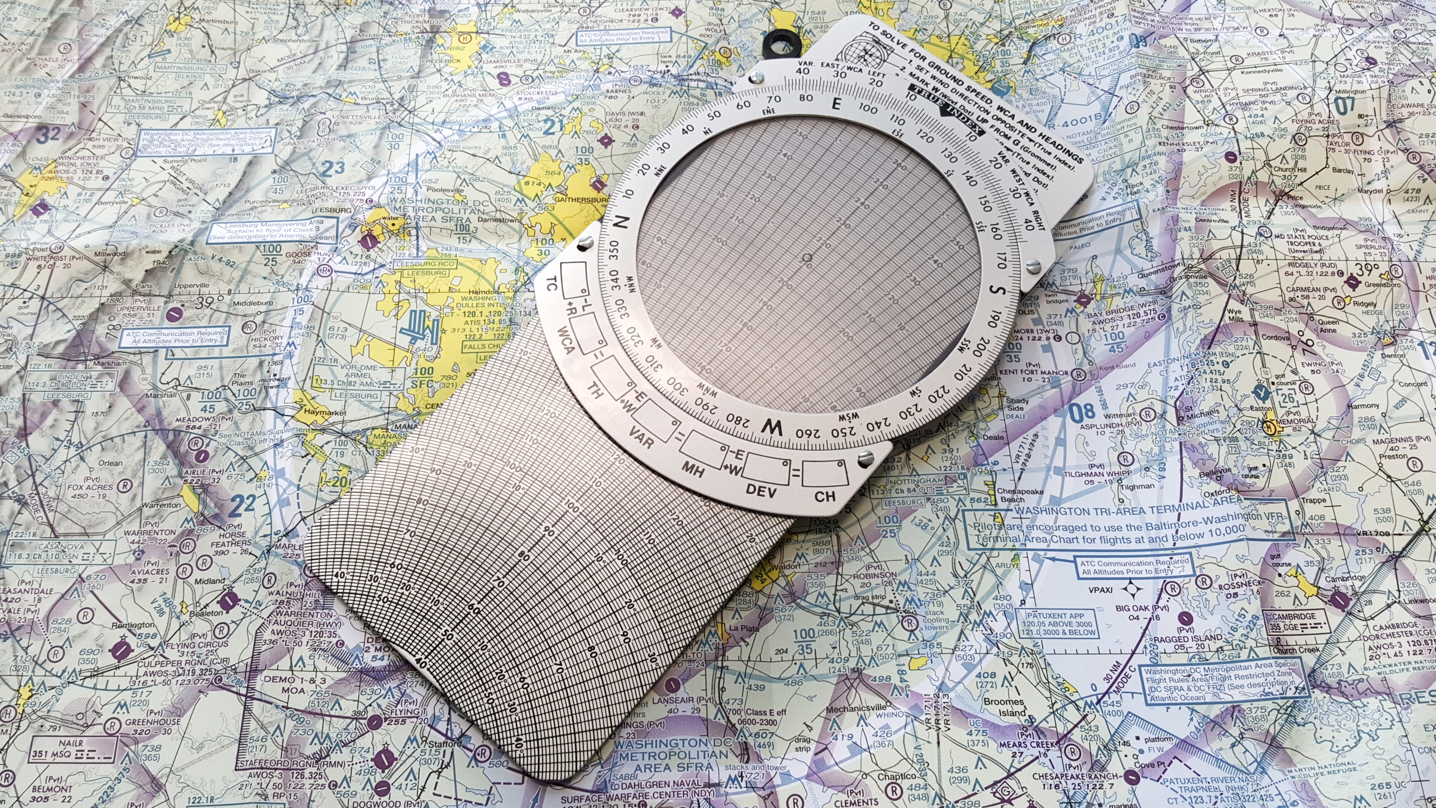 Even at eighty years old the E6B is still a trusty friend to pilots of all levels. Photo by Elizabeth Linares.