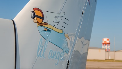 Pilot Greg Hughes plans to make "Lil Angel" available for flying local students. Photo courtesy of Jack Fleetwood Photography.