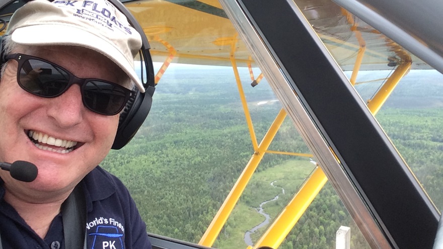 Pilot Patrick McGowan shares his passion for backcountry flying in the Maine woods with his novel "One Good Thing." Photo courtesy of Patrick McGowan.