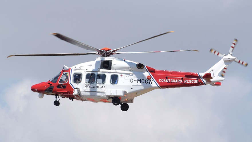 Honeywell Aerospace marketing analyst Gaetan Handfield anticipates that new super-medium helicopters like the Airbus H175, Bell 525, and Leonardo AW189 (shown above) will replace older, larger helicopters.  Photo by Adrian Pingstone via Wikimedia Commons.