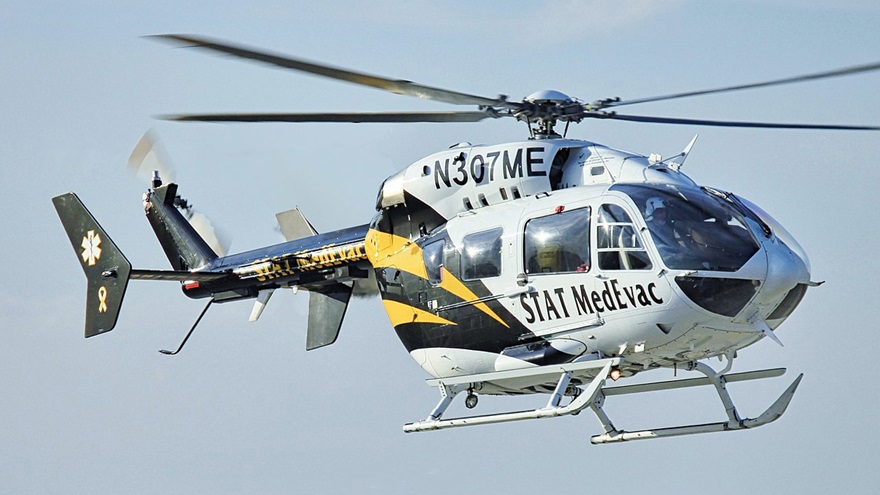 Aero Asset's 2019 Preowned Helicopter Market Trends report identified the Airbus H145 as the most active market in 2019. Photo courtesy of Shawn Olah via Wikimedia Commons.