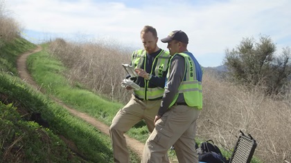 Investigators used a drone to document the crash scene, and fly the final path of the accident flight documented by ADS-B data. NTSB photo via YouTube.