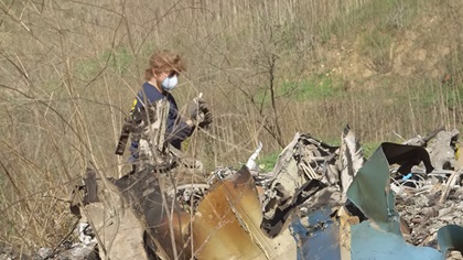Investigators had concluded their work at the crash site by January 28, turning the scene over to local authorities. NTSB photo via YouTube.