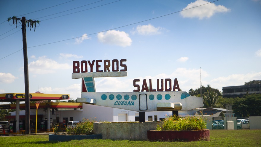 The entrance to José Martí International Airport. Photo by Chris Rose.