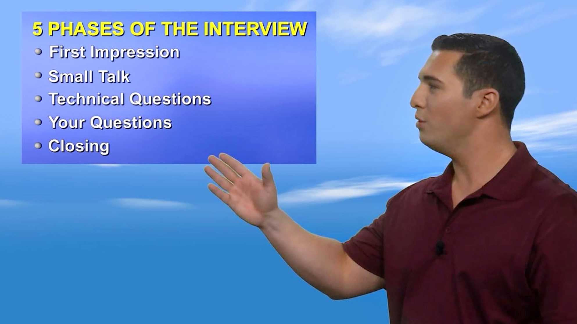King Schools instructor Joe Muñoz stresses that acing an interview involves gaining as much knowledge as you can about a potential employer. Photo courtesy of King Schools.