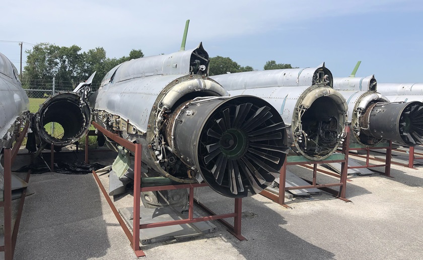 Engines from MiG-21 military jets bound for the Wings Over Miami museum are too costly to rebuild. Photo courtesy of Dennis Haber.