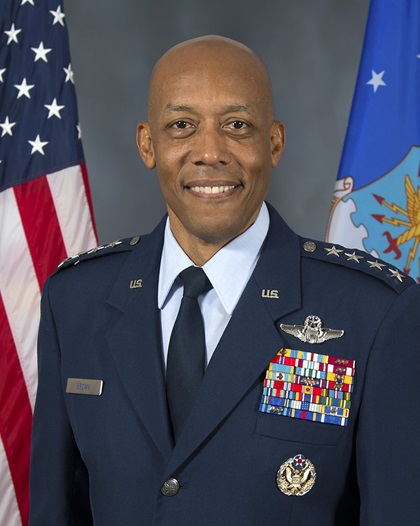 Embry-Riddle Aeronautical University master's graduate Gen. Charles Q. Brown Jr. was unanimously confirmed by the U.S. Senate to become the first black U.S. Air Force chief of staff. Photo courtesy of the U.S. Air Force.