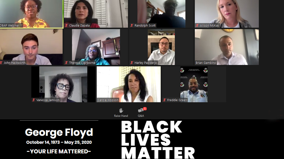 The Organization of Black Aerospace Professionals hosted a conversation June 11 on Zoom about how to address racism, and promote diversity and inclusion in the aerospace industry. 