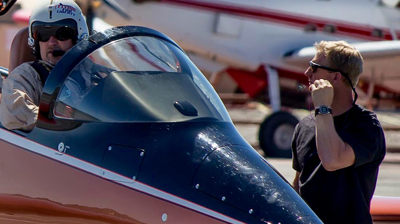 Professional pilot David Costa, host of the RenegadeAV8R Radio Show, is working to inspire future generations of aerospace professionals. Photo courtesy of RenegadeAV8R.