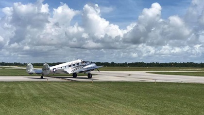 June 14 proved to be a beautiful day for a flight to honor Bernice “Bee” Haydu. Photo courtesy of Terry Carbonell.