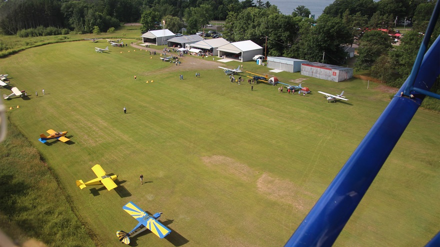 Isle Airport is home to the Isle Airport Association, an active flying club of almost 200 members. Photo courtesy of Dave Retka, Isle Airport Association.