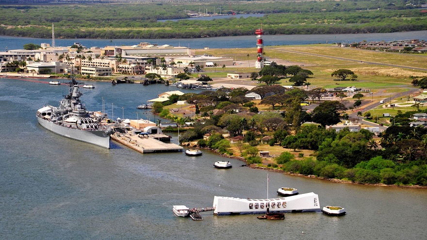 Pearl Harbor boasts four must-see historic attractions, including the Battleship Missouri and the USS Arizona Memorial. U.S. Navy photo.