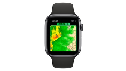 The new Stratus Insight electronic flight bag is compatible with Apple personal technologies, including the Apple Watch shown here. Photo courtesy of Appareo.