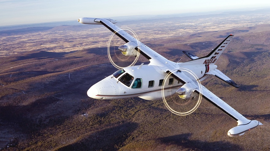 Mitsubishi MU–2 twin turboprop airplanes are among aircraft subject to Special Federal Aviation Regulations. Photo by Chris Rose.