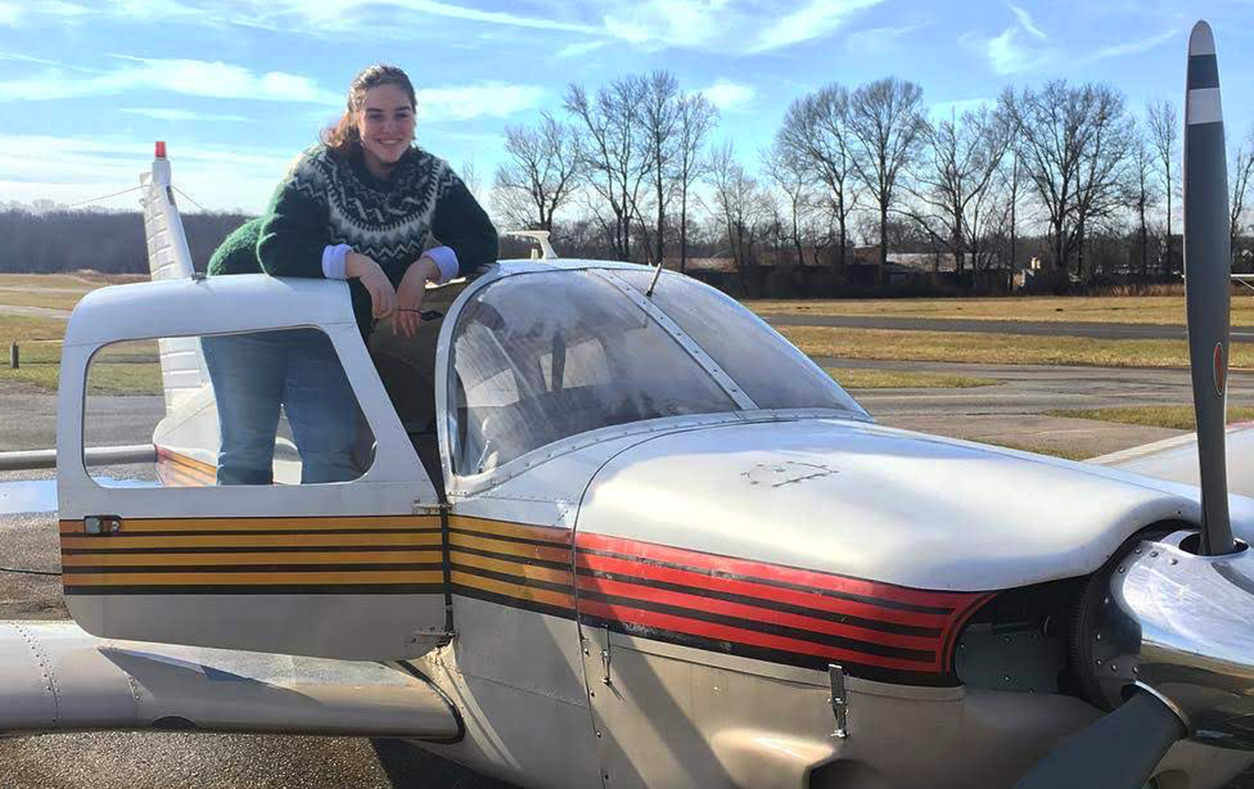 Emily Prechtl, a class of 2020 graduate from Wellesley College in Massachusetts, enjoys flying with her dad, Russ, whenever she can. Photo courtesy of Russ Prechtl.