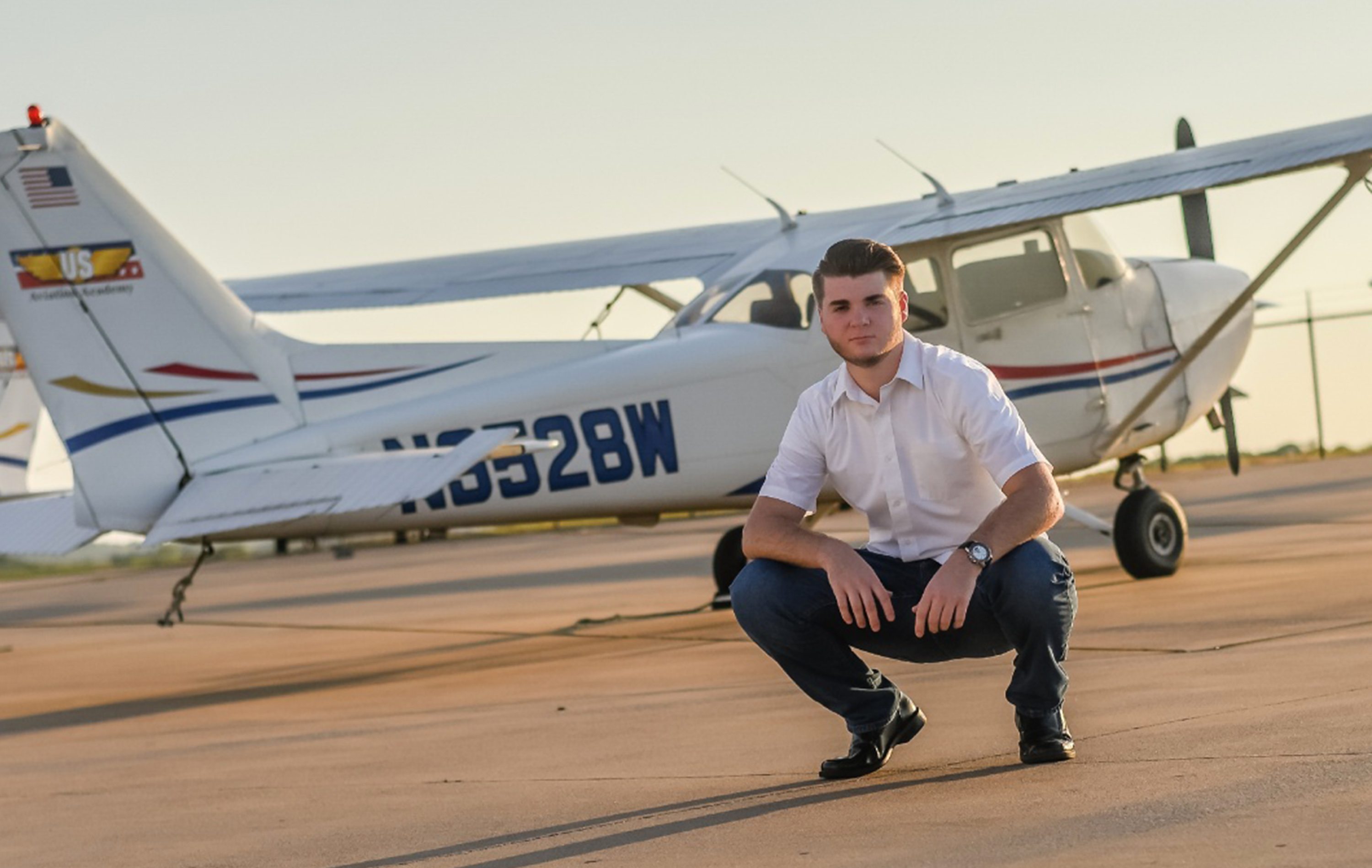 Jacob Reger is a 2020 graduate in the NISD Aviation and Aeronautics Academy at V.R. Eaton High School in Fort Worth, Texas. He is taking dual credit courses for high school and college and is in the professional pilot program at Tarrant County College. “Jacob earned his private pilot certificate and will continue his flight training with US Aviation Academy as he pursues a Bachelor of Arts degree at the University of North Texas. His goal is to become a professional pilot with American Airlines,” wrote his mom, Angie. “We are very proud of this ambitious young man and his drive toward success.” Photo courtesy of Ken and Angie Reger.
