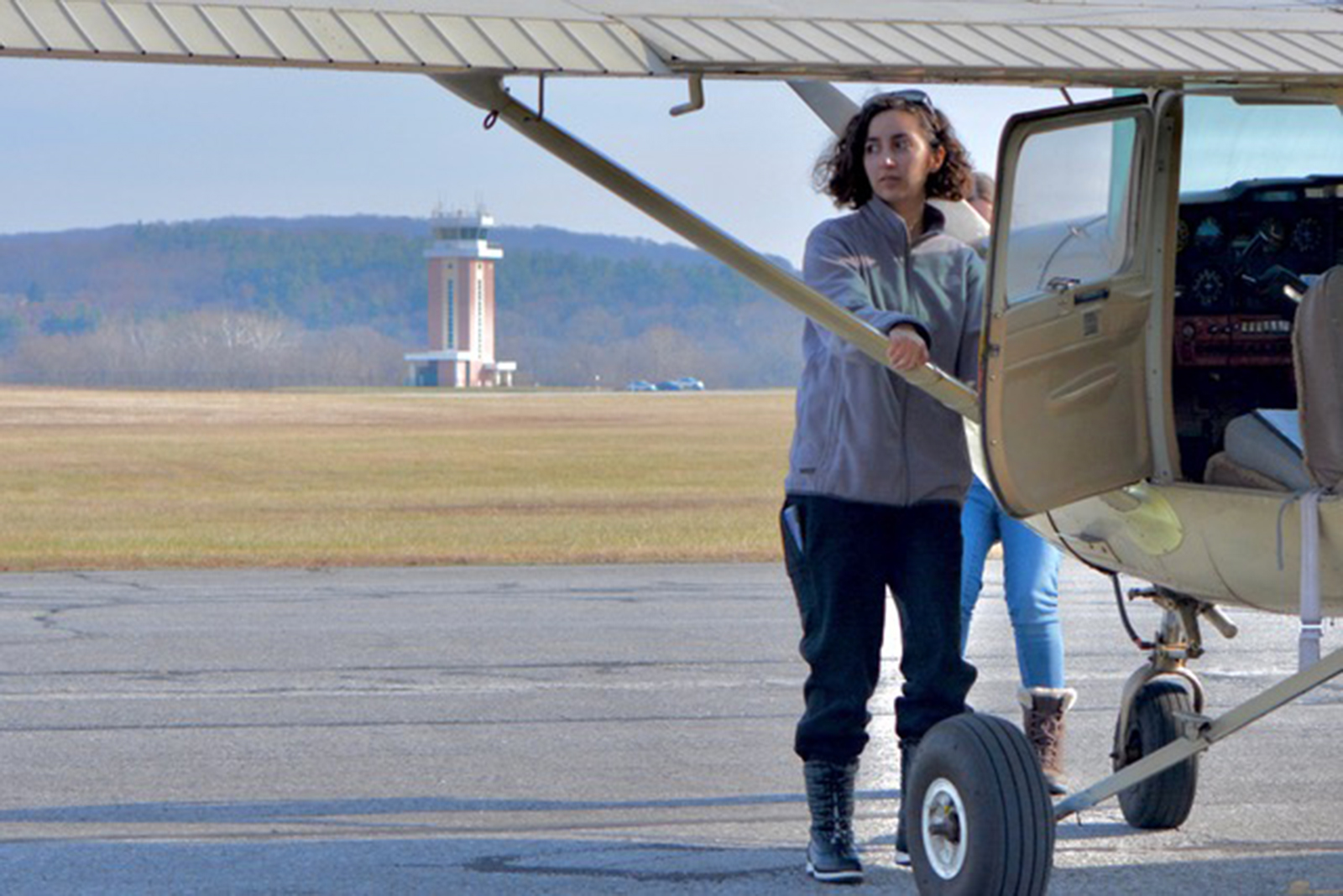 Raegan Buzzard is a graduating senior at Damascus High School in Montgomery County, Maryland, and is training at Frederick Municipal Airport. Buzzard is also a Civil Air Patrol Cadet Captain in the Mt. Airy Composite Squadron; Cadet Executive Officer at the cross-enrolled Seneca Valley High School, NJROTC; a member of EAA Chapter 524 and a 2019 Ray Aviation Scholarship recipient. Buzzard will be pursuing an aerospace engineering degree at Embry-Riddle Aeronautical University. Photo courtesy of Mary Ann Alvarado.