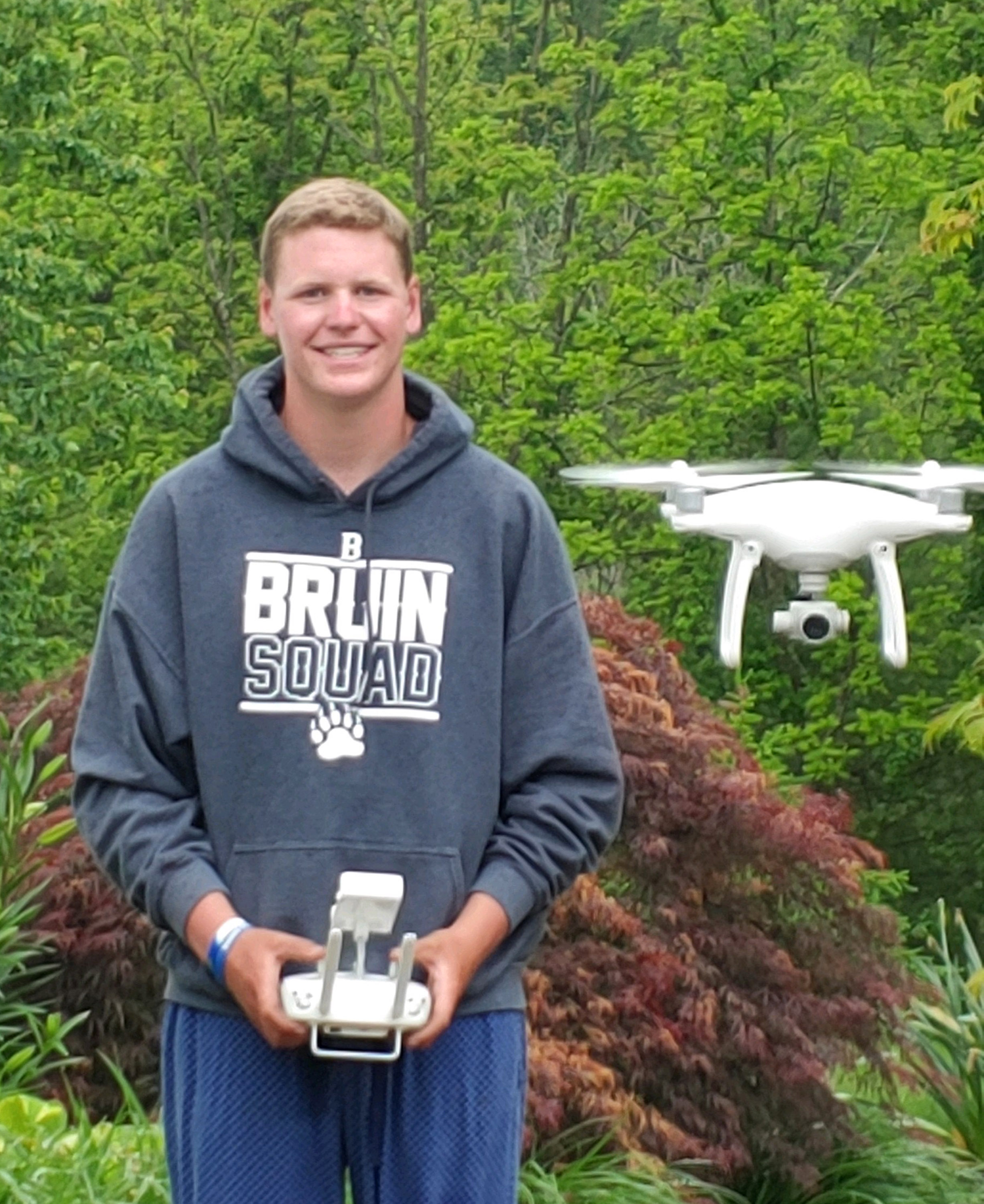 Rostin Morris is a Part 107 UAV pilot from Blacksburg High School in Montgomery County, Virginia. The school added drone pilot courses in 2019 and students participating in the classes may earn up to three college credits, according to the school. Photo courtesy of Veronica Spradlin.