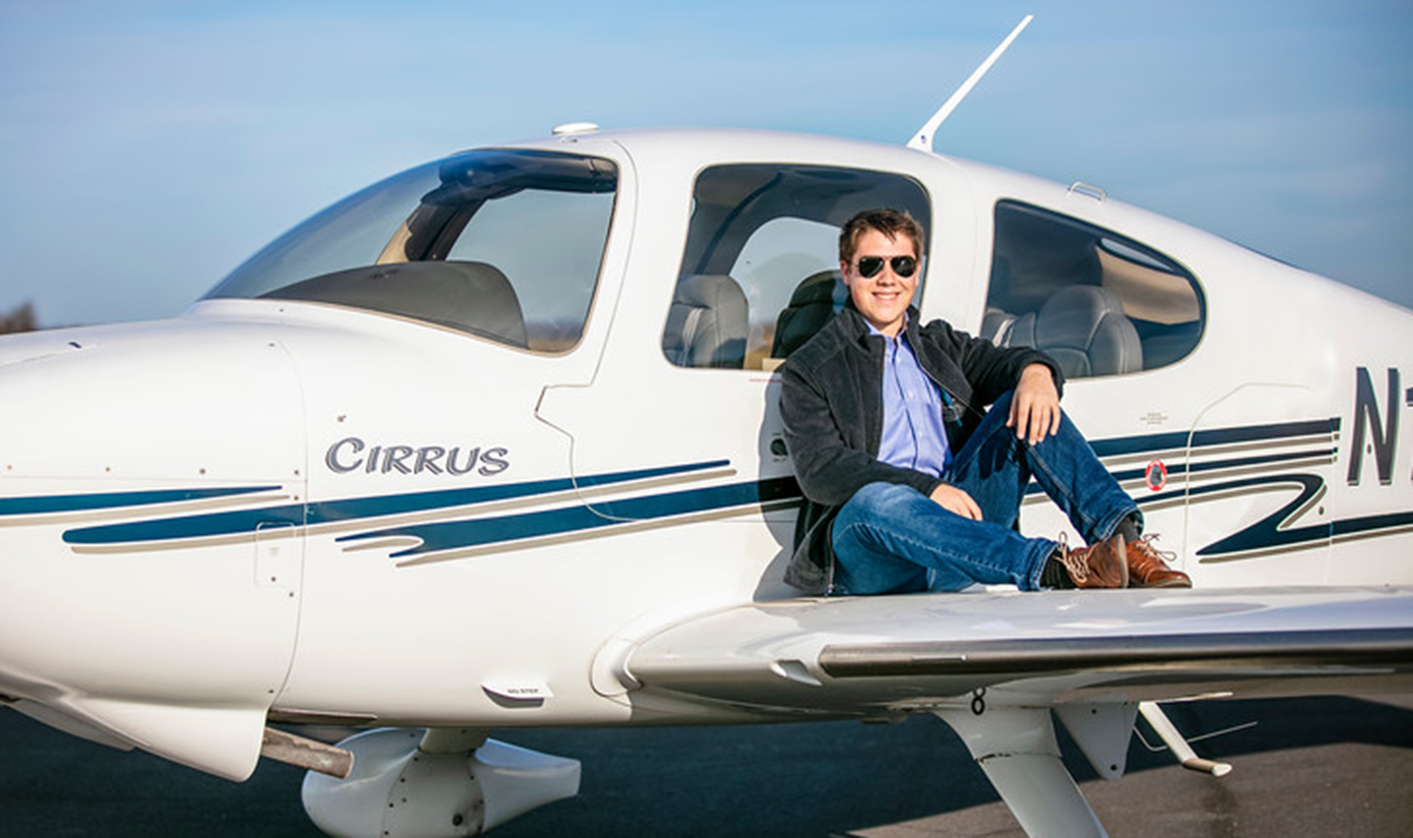 Tyler Fearis is a 2020 graduate of Mason County High School in Maysville, Kentucky, and is nearing the checkride portion of his private pilot certificate. Fearis is pursing a career in naval aviation, starting at Jacksonville University. Photo courtesy of Josh Underwood, Mason County High School aviation teacher.
