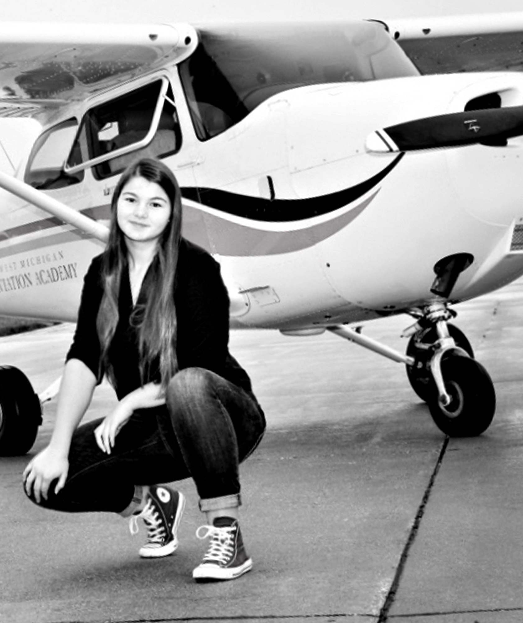 Victoria Moore, 18, graduated from West Michigan Aviation Academy. Photo courtesy of Victoria Moore.                        