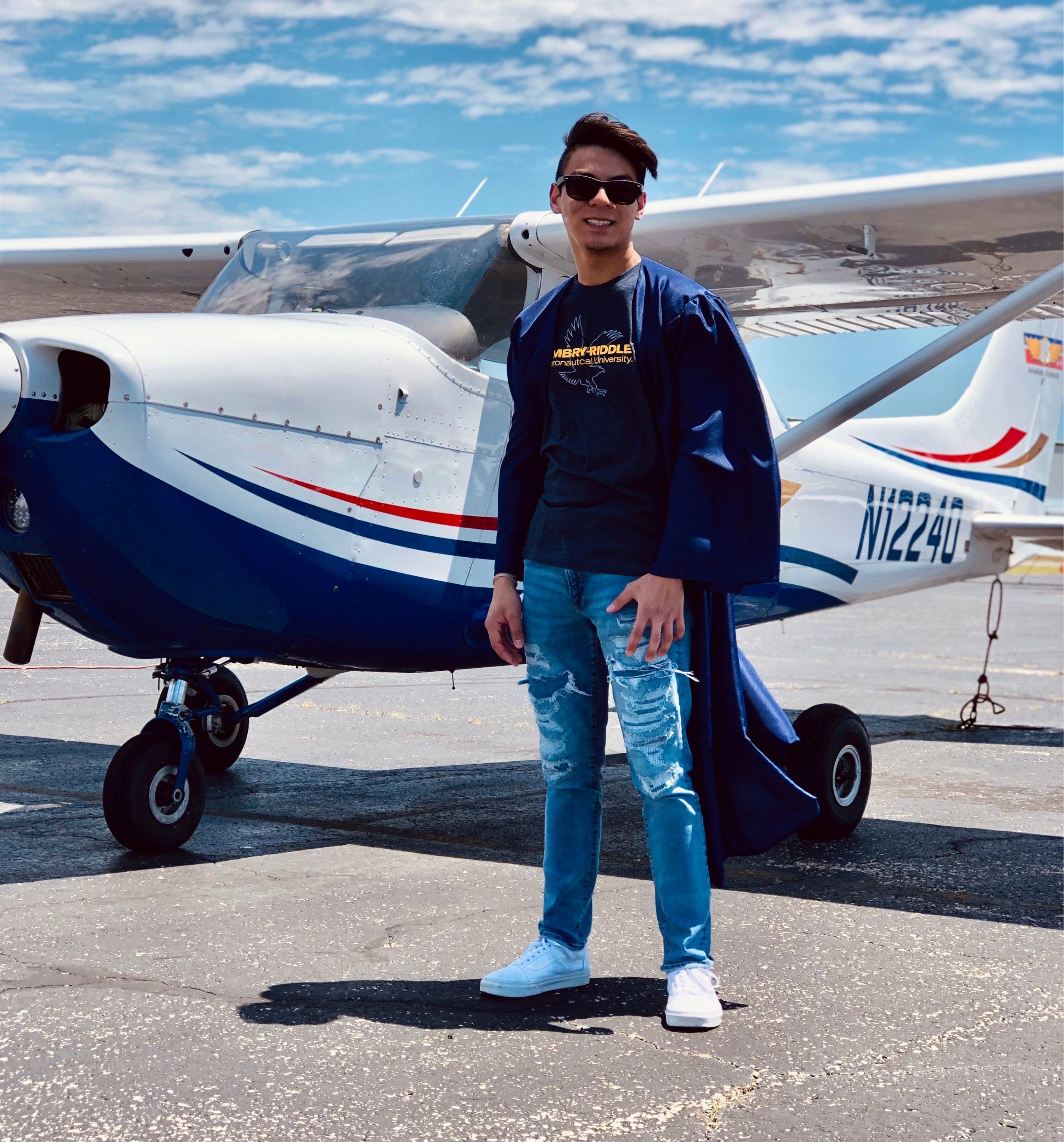 Zachary Samoro, of V.R. Eaton High School in the Northwest Independent School District, Fort Worth, Texas, has future plans to become a U.S. Air Force pilot. Photo courtesy of the Samoro family.