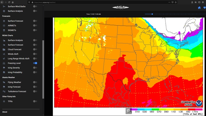 Click on the image to check out the beta version of the new AOPA Weather powered by SiriusXM Aviation.