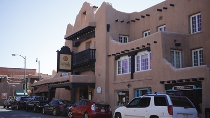 La Fonda on the Plaza is one of Santa Fe’s oldest hotels and sports a new rooftop bar and restraunt, the Bell Tower. Photo by Chris Rose.