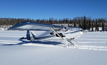 The kitbuilt Bearhawk Aircraft 4-Place STOL taildragger can now be fitted with skis for winter flying in the backcountry. Photo courtesy of Bearhawk Aircraft.