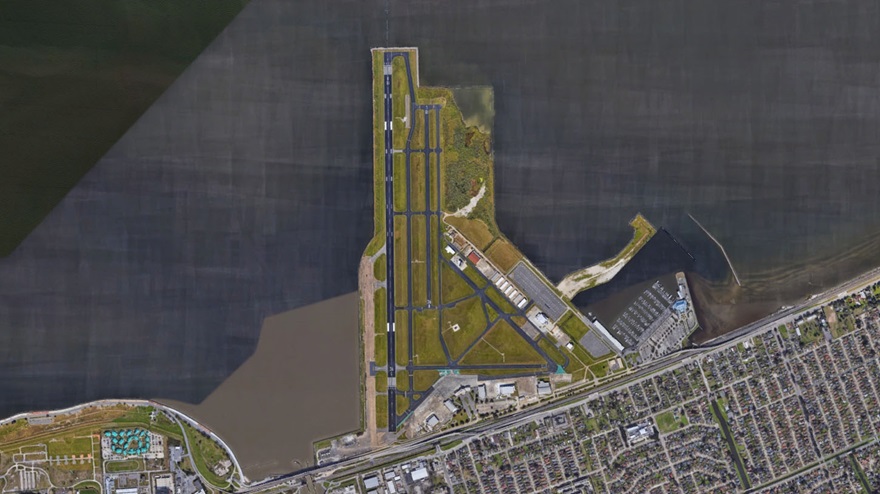 Lakefront Airport. Image courtesy of Google Earth.