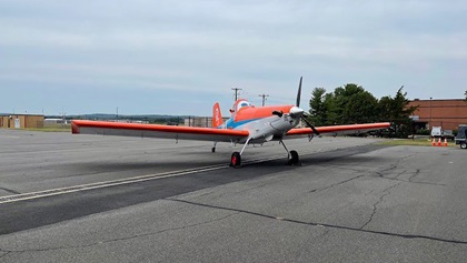 Dusty Crophopper of the Disney movie "Planes" made an appearance during the National Agricultural Aviation Association's 100th Anniversary of Aerial Application celebration. Photo by Eric Blinderman.