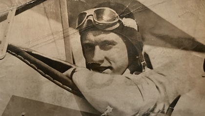 Jack Race during his training as a military pilot in 1942. Photo courtesy of Jack Race.