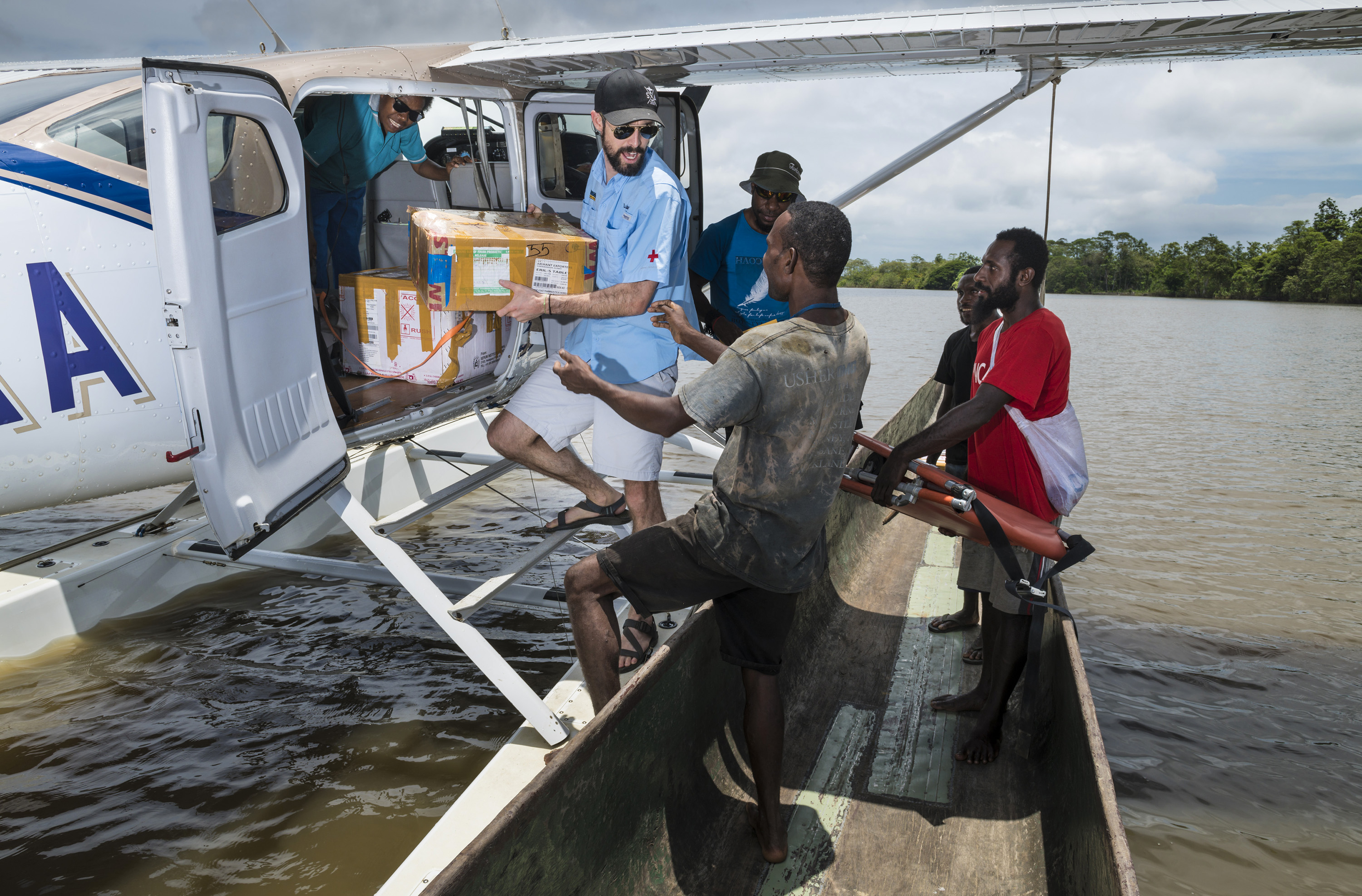 Samaritan Aviation’s Luke Hamer is part of a nonprofit medical ministry using seaplanes to deliver medicine and supplies, and to perform medical evacuations in Papua New Guinea. Photo courtesy of Samaritan Aviation.