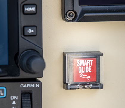 The Smart Glide feature is activated via a button on the panel. Photo by Mike Fizer.