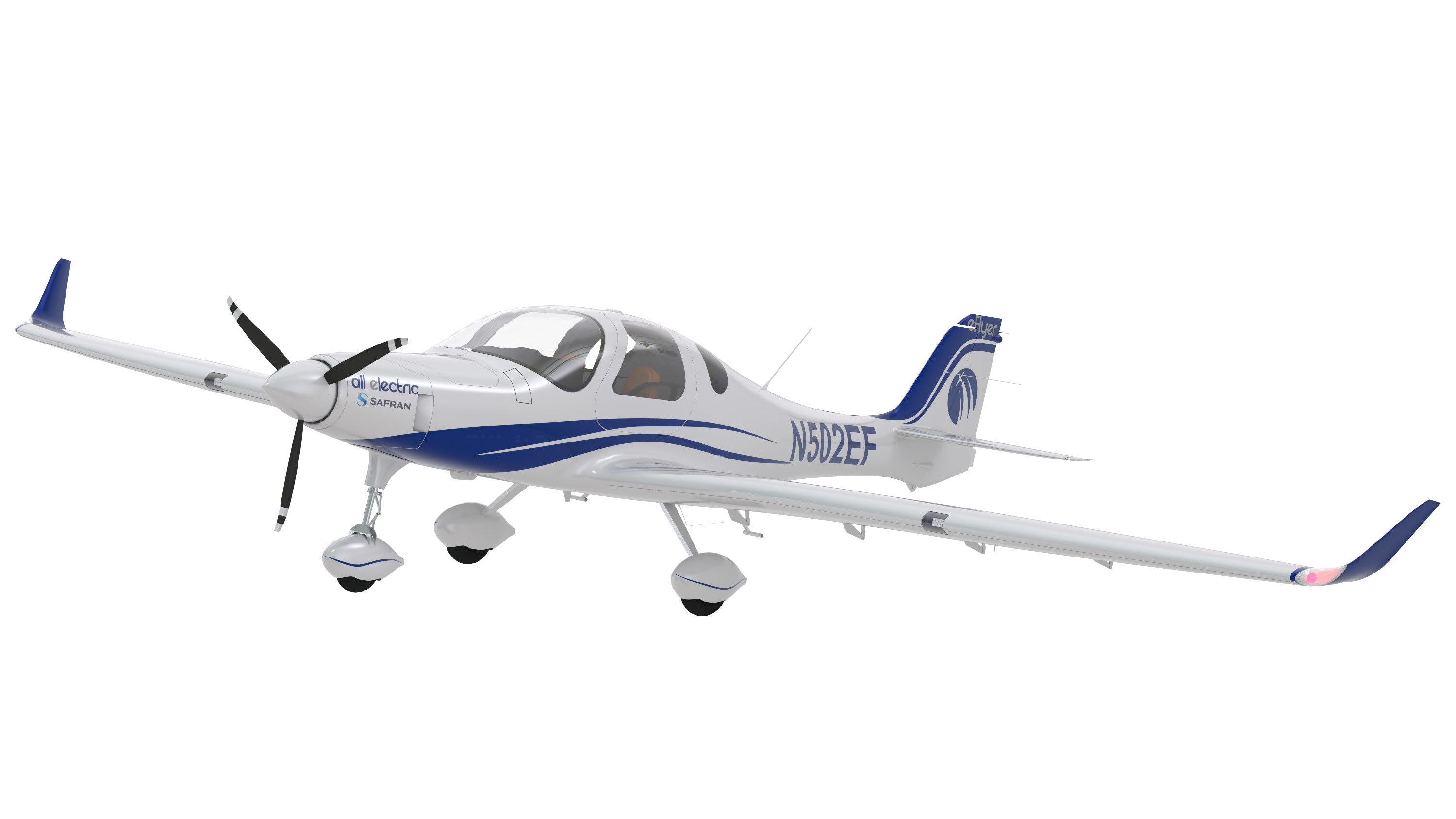 Artist rendering of the eFlyer 2 courtesy of Bye Aerospace.